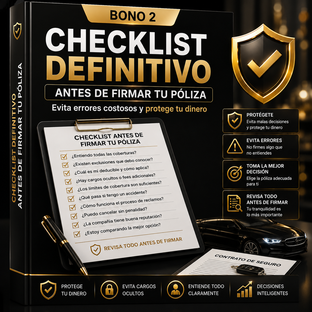 Guía Práctica Para Elegir El Mejor Seguro De Auto En USA